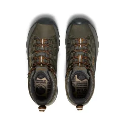 Walking Shoes|Waterproof Hiking Boots For Men*XLfeet Inc. Keen Targhee III Waterproof Mid Wide - Black Olive/Golden Brown