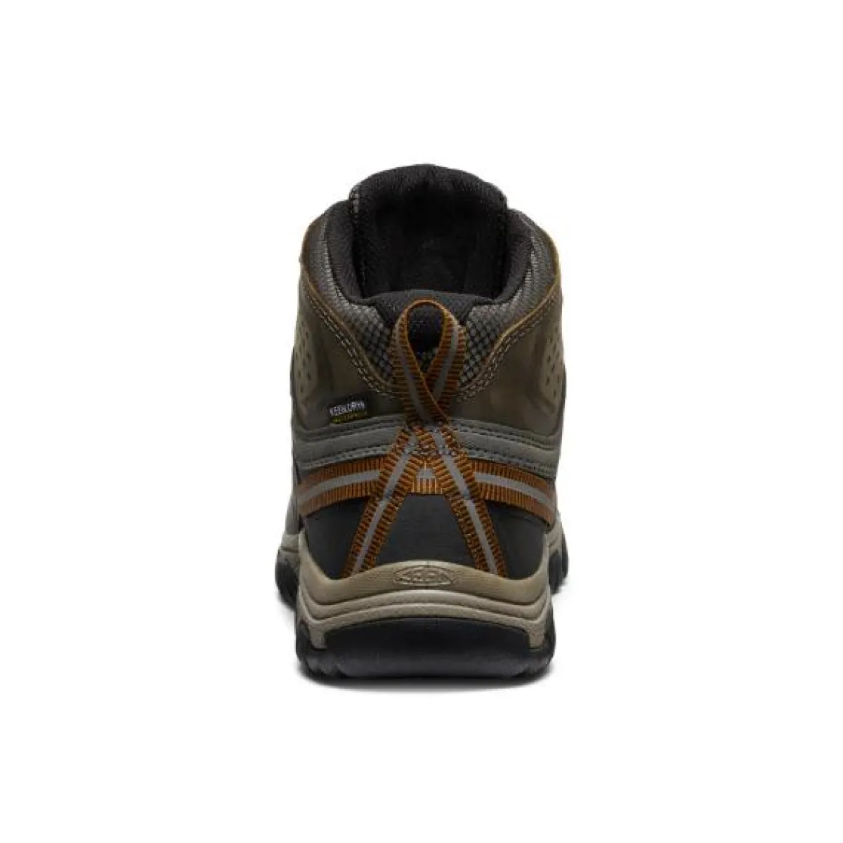 Walking Shoes|Waterproof Hiking Boots For Men*XLfeet Inc. Keen Targhee III Waterproof Mid Wide - Black Olive/Golden Brown
