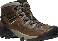 Walking Shoes|Waterproof Hiking Boots For Men*XLfeet Inc. Keen Targhee II Mid Wide - Shitake/Brindle