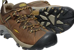 Walking Shoes|Waterproof Hiking Boots For Men*XLfeet Inc. Keen Targhee II WP Wide - Cascade Brown / Golden Yellow