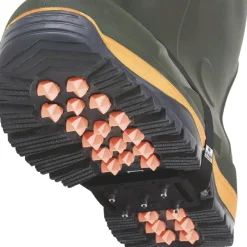 Ice Cleats|Traction Aid*XLfeet K1 Series Mid-Sole Ice Cleat - High Profile - Black
