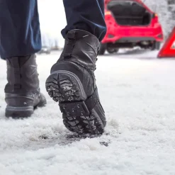 Ice Cleats|Traction Aid*XLfeet K1 Series Mid-Sole Ice Cleat - Original Profile - Black