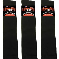 Extra Wide Socks|Over The Calf Socks*XLfeet Loose Fit Black Over the Calf Socks to EEEEE - 3pack