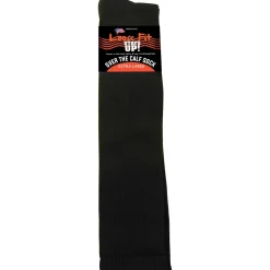 Extra Wide Socks|Over The Calf Socks*XLfeet Loose Fit Black Over the Calf Socks to EEEEE - Single Pair