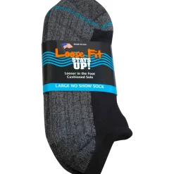 Extra Wide Socks|No Show Socks*XLfeet Loose Fit Stays Up! Black No Show Socks - Single Pair