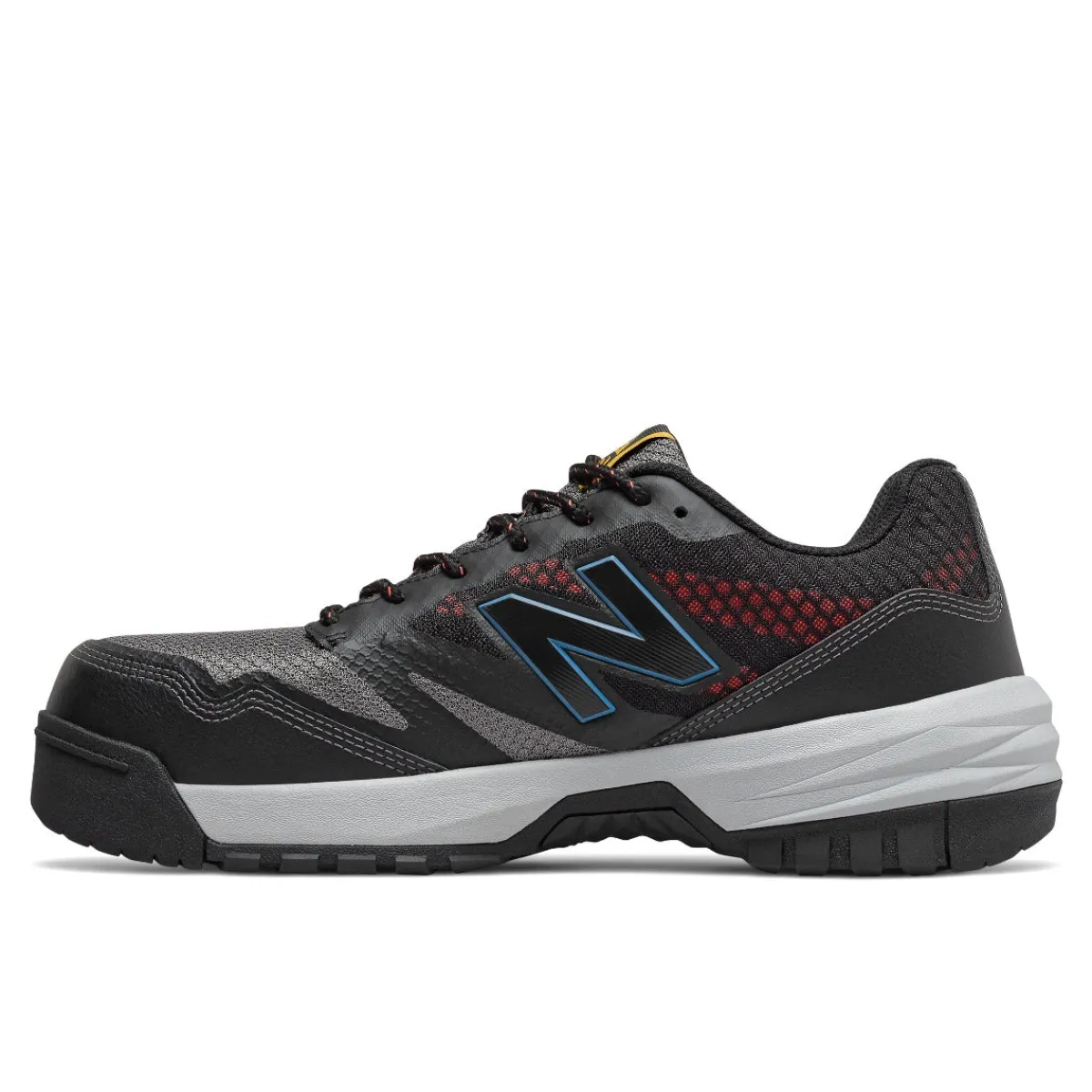 Work Shoes For Men*XLfeet Inc. New Balance Composite Toe 589 ESD Athletic Work Shoes - Black / Toro Red