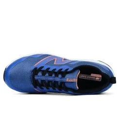Work Shoes For Men*XLfeet Inc. New Balance Mens Evolve Work Shoe - Alloy Toe EH - Blue/Orange