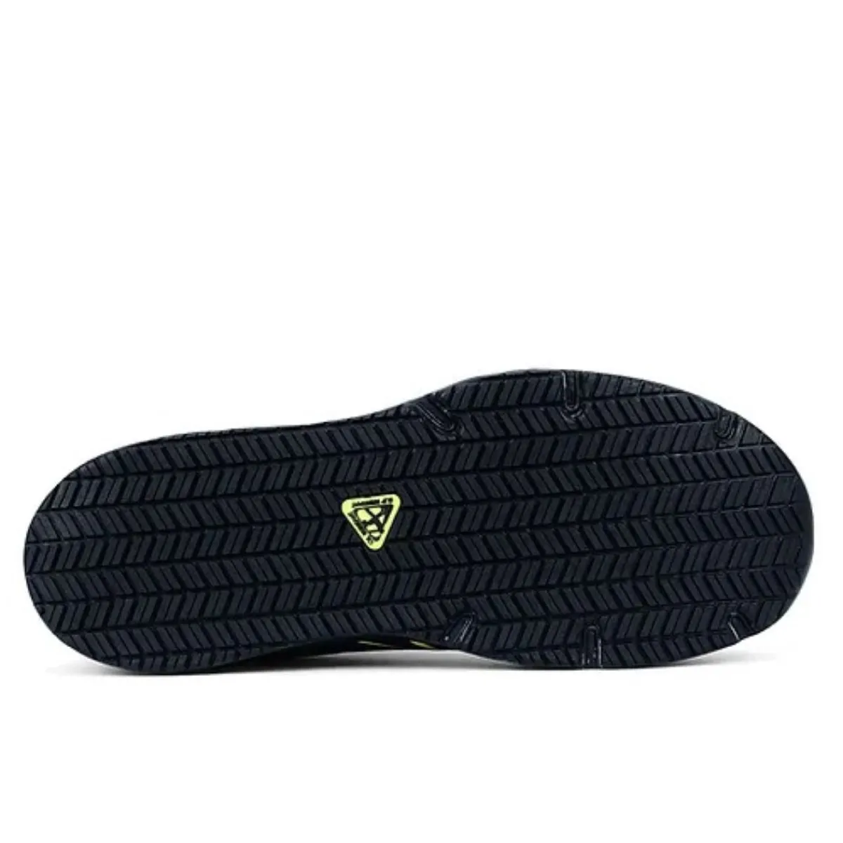 Work Shoes For Men*XLfeet Inc. New Balance Mens Evolve Work Shoe - Alloy Toe EH - Black/Blue/Yellow