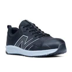 Work Shoes For Men*XLfeet Inc. New Balance Mens Evolve Work Shoe - Alloy Toe EH - Black/Grey