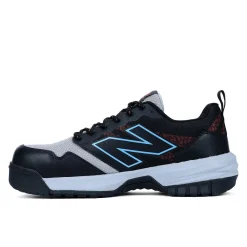Work Shoes For Men*XLfeet Inc. New Balance Mens Quikshift Work Shoe - Composite Toe EH - Black/Blue/Red
