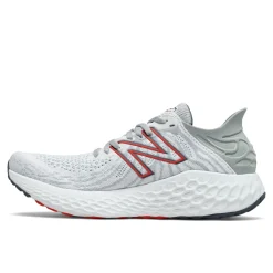 Walking Shoes|Athletic Shoes For Men*XLfeet Inc. New Balance 1080V11 Fresh Foam - White / Ghost Pepper