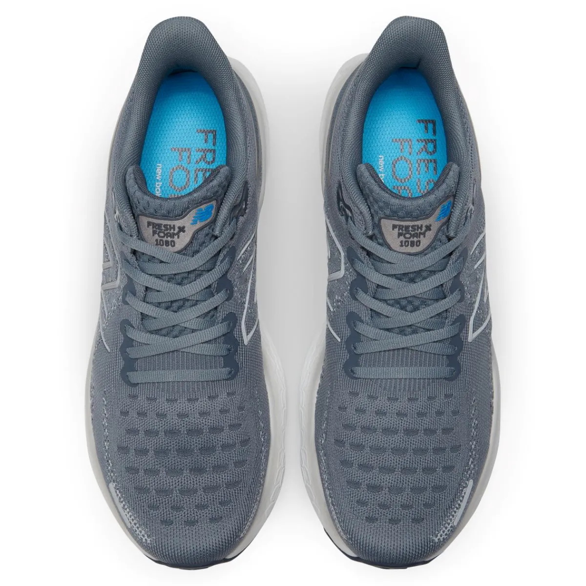 Walking Shoes|Athletic Shoes For Men*XLfeet Inc. New Balance 1080v12 Fresh Foam X - Steel / Serene Blue