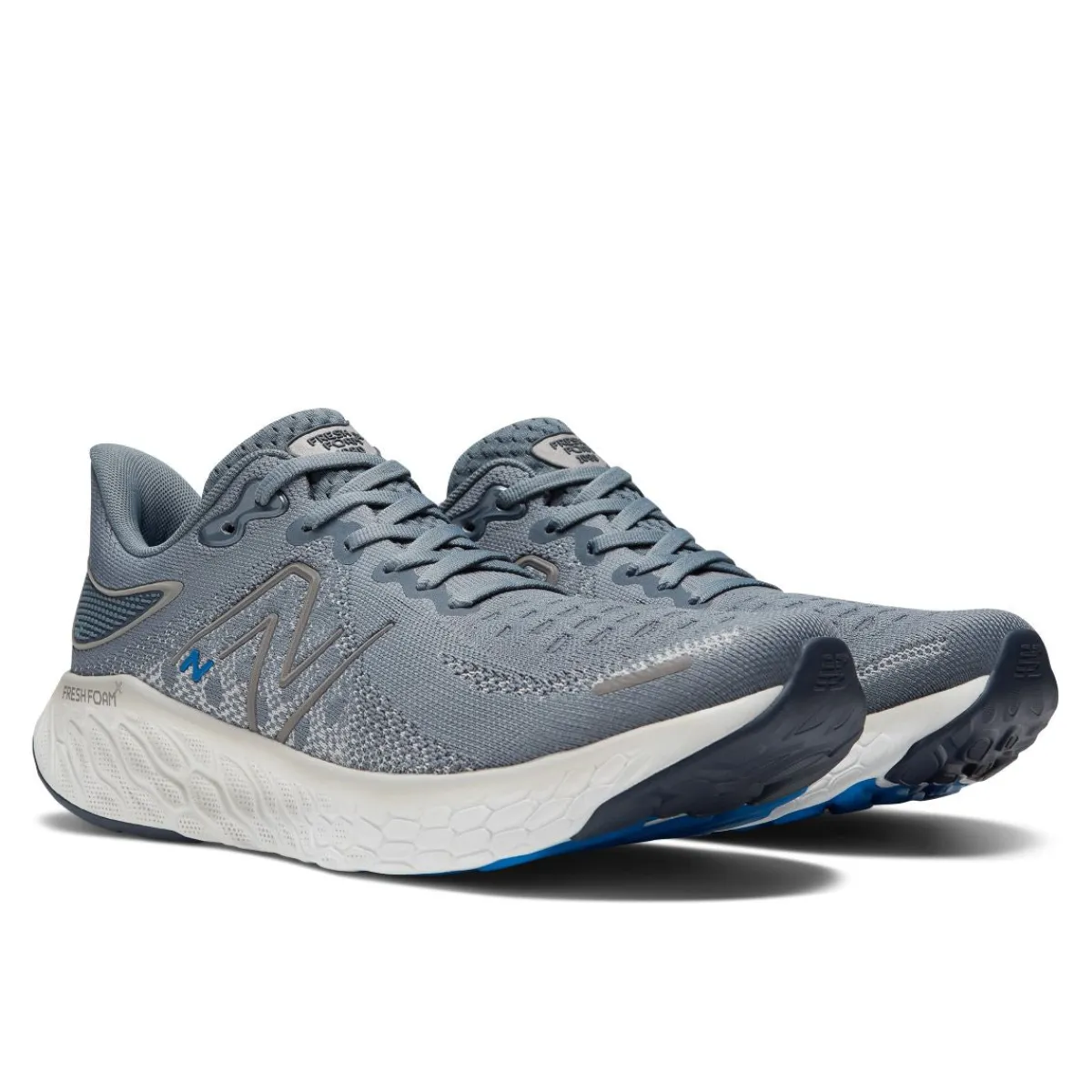 Walking Shoes|Athletic Shoes For Men*XLfeet Inc. New Balance 1080v12 Fresh Foam X - Steel / Serene Blue