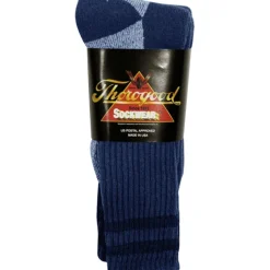 Crew Socks|Moisture Wicking Socks*XLfeet 3-Pack Crew - All Navy W/Postal Stripes