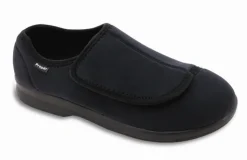 Slippers*XLfeet Inc. Propet Cush'N Foot Black Slipper