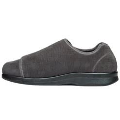 Slippers*XLfeet Inc. Propet Cush'N Foot Slipper - Slate Corduroy