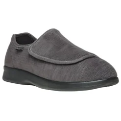 Slippers*XLfeet Inc. Propet Cush'N Foot Slipper - Slate Corduroy