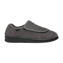 Slippers*XLfeet Inc. Propet Cush'N Foot Slipper - Slate Corduroy