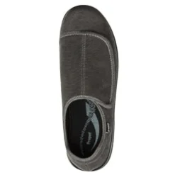 Slippers*XLfeet Inc. Propet Cush'N Foot Slipper - Slate Corduroy