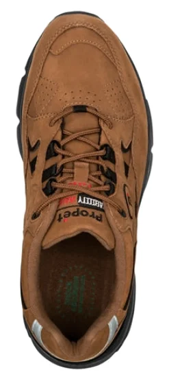 Walking Shoes*XLfeet Inc. Propet Preferred Stability Walker Chocolate Nubuck Shoes