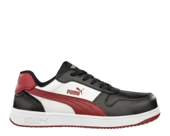 Work Shoes For Men*XLfeet Inc. Puma Frontcourt Low Black/White/Red Shoes