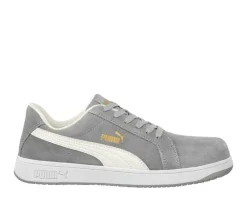 Work Shoes For Men*XLfeet Inc. Puma Iconic Suede Low Grey/White Shoes