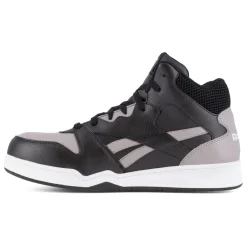 Composite Toe Boots|Work Boots*XLfeet Inc. Reebok BB4500 Work RB4131 - Mens High Top Work Sneaker - Grey/Black