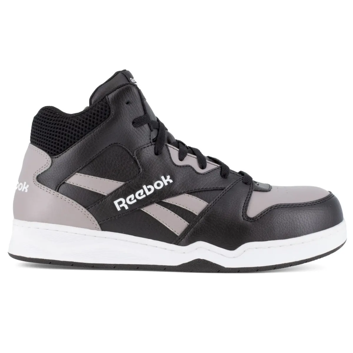 Composite Toe Boots|Work Boots*XLfeet Inc. Reebok BB4500 Work RB4131 - Mens High Top Work Sneaker - Grey/Black