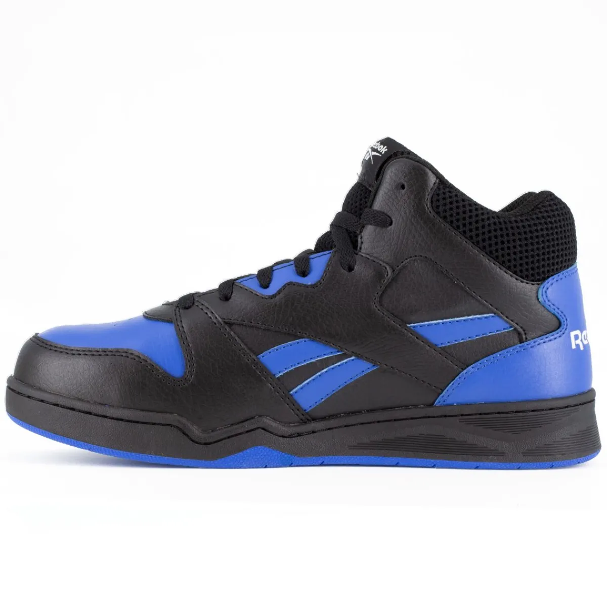 Composite Toe Boots|Work Boots*XLfeet Inc. Reebok BB4500 Work RB4166 - Mens High Top Work Sneaker Met Guard - Black/Blue