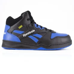 Composite Toe Boots|Work Boots*XLfeet Inc. Reebok BB4500 Work RB4166 - Mens High Top Work Sneaker Met Guard - Black/Blue