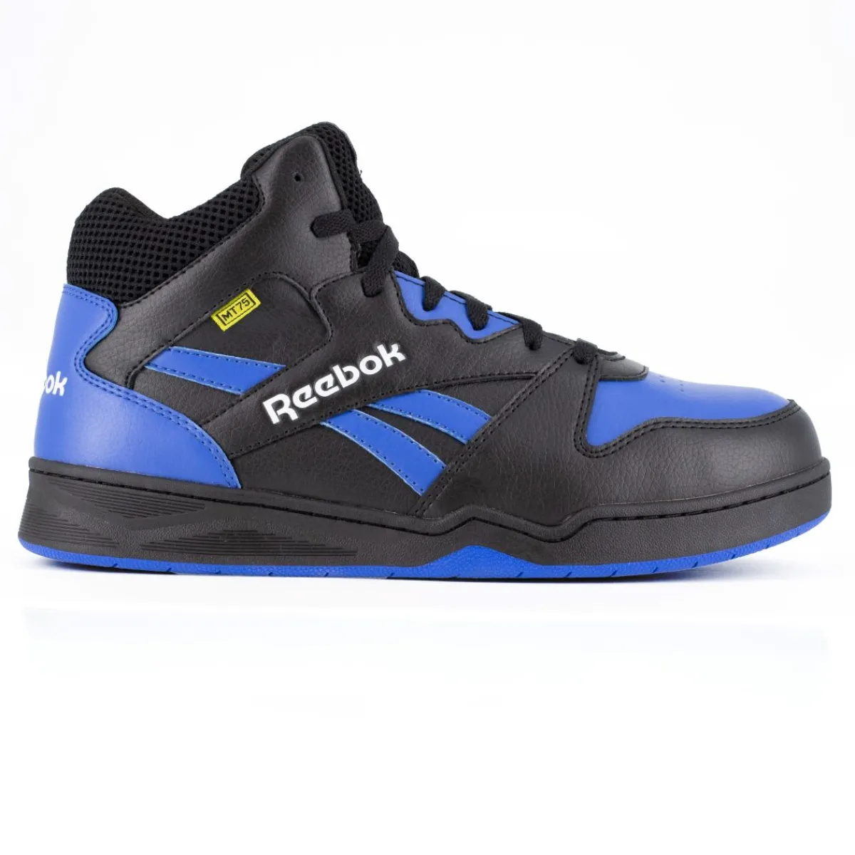 Composite Toe Boots|Work Boots*XLfeet Inc. Reebok BB4500 Work RB4166 - Mens High Top Work Sneaker Met Guard - Black/Blue