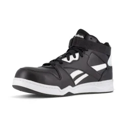 Composite Toe Boots|Work Boots*XLfeet Inc. Reebok BB4500 Work RB4194 - Mens High Top Work Sneaker - Black/White