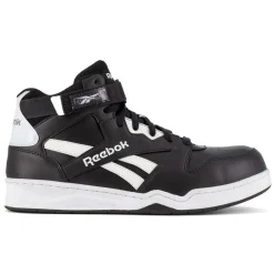 Composite Toe Boots|Work Boots*XLfeet Inc. Reebok BB4500 Work RB4194 - Mens High Top Work Sneaker - Black/White