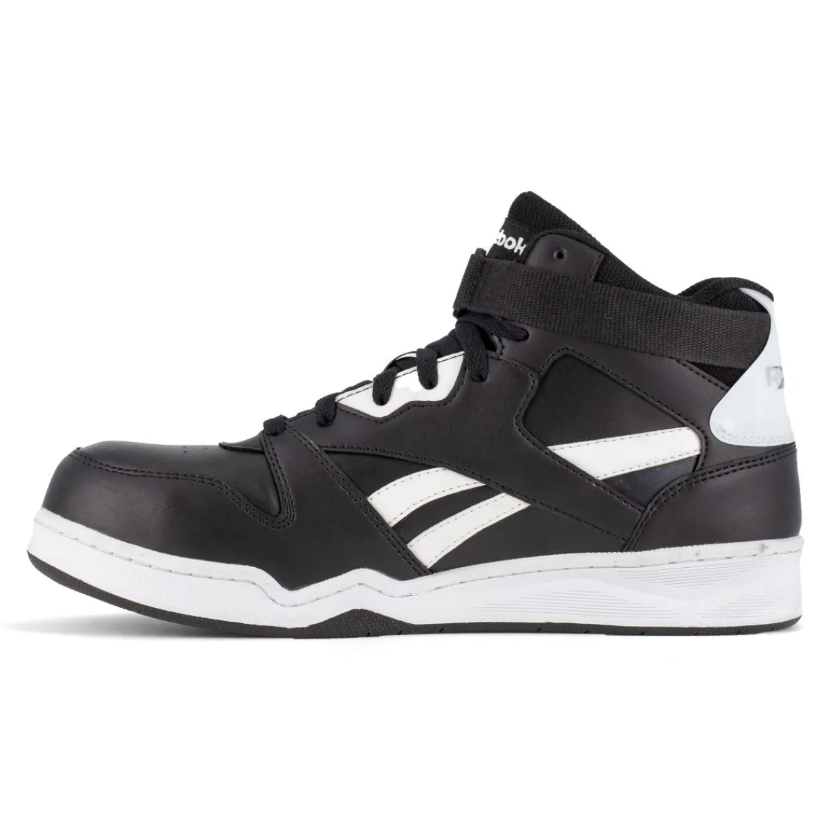 Composite Toe Boots|Work Boots*XLfeet Inc. Reebok BB4500 Work RB4194 - Mens High Top Work Sneaker - Black/White