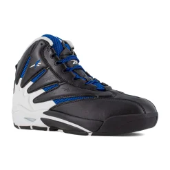 Composite Toe Boots|Work Boots*XLfeet Inc. Reebok The Blast Work RB9403 - Mens High Top Work Sneaker - Black/White/Blue