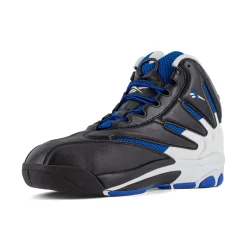 Composite Toe Boots|Work Boots*XLfeet Inc. Reebok The Blast Work RB9403 - Mens High Top Work Sneaker - Black/White/Blue