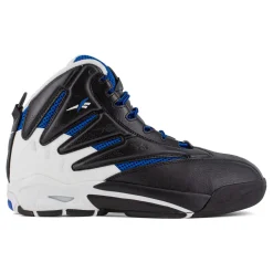 Composite Toe Boots|Work Boots*XLfeet Inc. Reebok The Blast Work RB9403 - Mens High Top Work Sneaker - Black/White/Blue