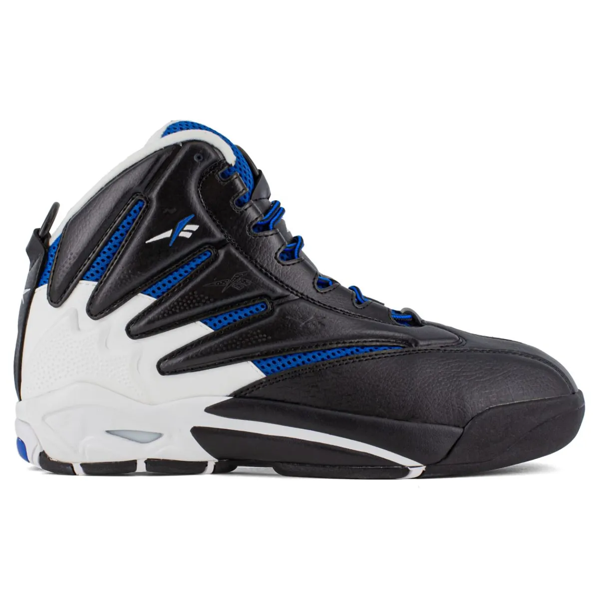 Composite Toe Boots|Work Boots*XLfeet Inc. Reebok The Blast Work RB9403 - Mens High Top Work Sneaker - Black/White/Blue