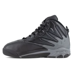 Work Shoes For Men*XLfeet Reebok The Blast Work RB9406 - Mens High Top Work Sneaker - Black/Dark Grey