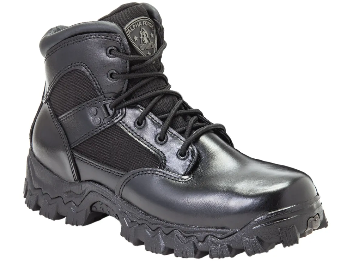6" Work Boots|Waterproof Work Boots*XLfeet Inc. Rocky Alpha Force Waterproof Public Service Boot