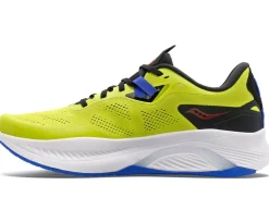 Athletic Shoes For Men*XLfeet Inc. Saucony Guide 15 Men's Running Shoe - Acid / Blue Raz