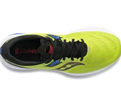 Athletic Shoes For Men*XLfeet Inc. Saucony Guide 15 Men's Running Shoe - Acid / Blue Raz