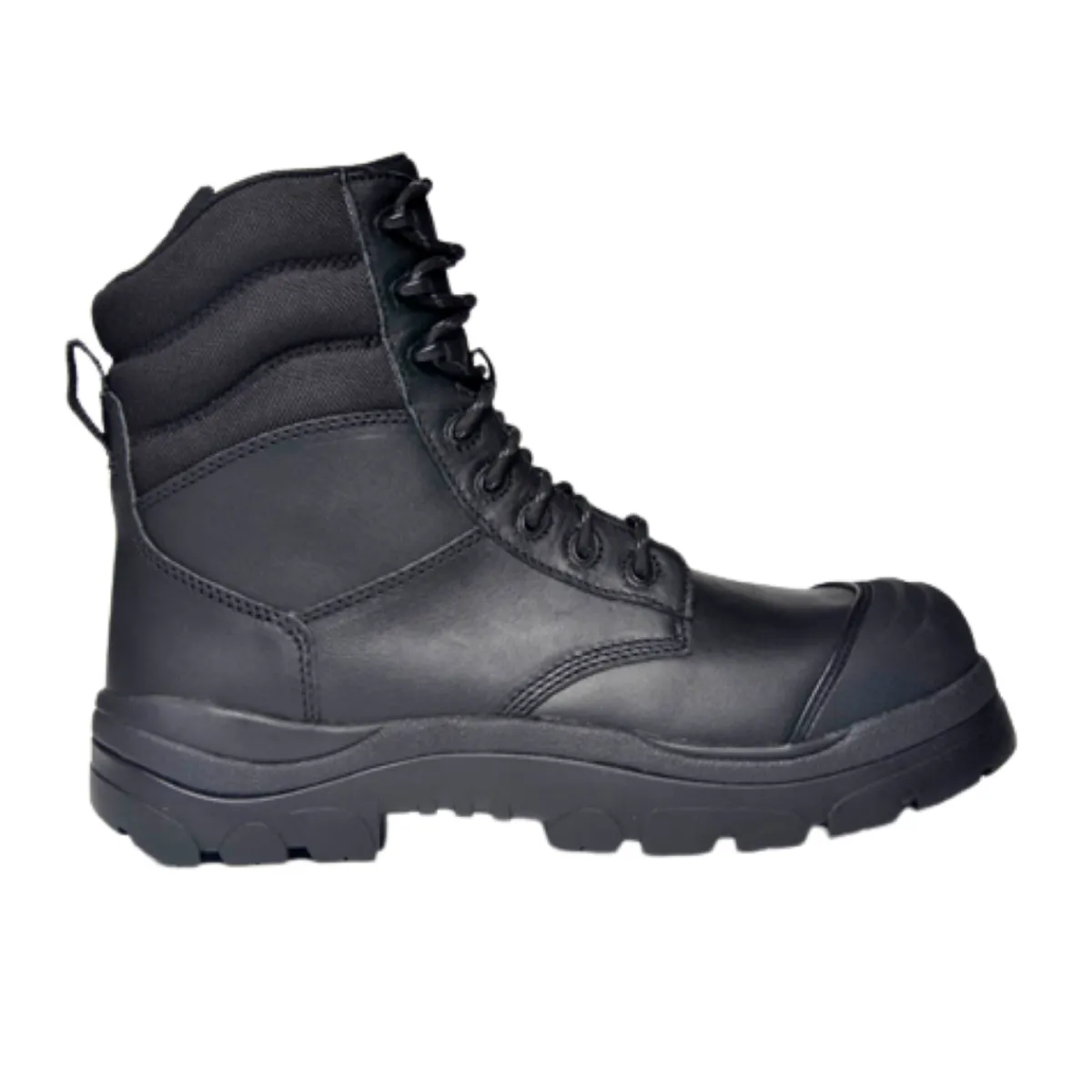 Composite Toe Boots|Work Boots*XLfeet Inc. Wide Load 890BZC Composite Safety Toe Zip 8 inch Work Boot - Black - 6E Only