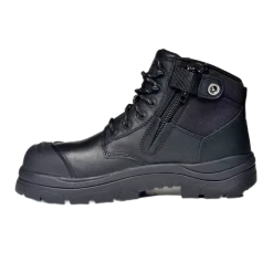 Composite Toe Boots|Work Boots*XLfeet Inc. Wide Load 690BZC Composite Safety Toe Zip 6 inch Work Boot - Black - 6E Only