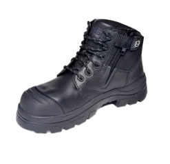 Composite Toe Boots|Work Boots*XLfeet Inc. Wide Load 690BZC Composite Safety Toe Zip 6 inch Work Boot - Black - 6E Only