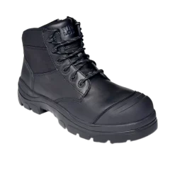 Composite Toe Boots|Work Boots*XLfeet Inc. Wide Load 690BZC Composite Safety Toe Zip 6 inch Work Boot - Black - 6E Only