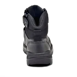 Hiking Boots For Men*XLfeet Inc. Wide Load 590BZN - 6inch Black Soft Toe Zip / Lace Up Boot
