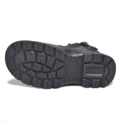 Hiking Boots For Men*XLfeet Inc. Wide Load 590BZN - 6inch Black Soft Toe Zip / Lace Up Boot