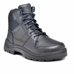 Hiking Boots For Men*XLfeet Inc. Wide Load 590BZN - 6inch Black Soft Toe Zip / Lace Up Boot