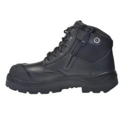 Work Boots|6" Work Boots*XLfeet Inc. Wide Load 690BZN Non-Safety Toe Zip Water-resistant 6 inch Work Boot - Black - 6E Only